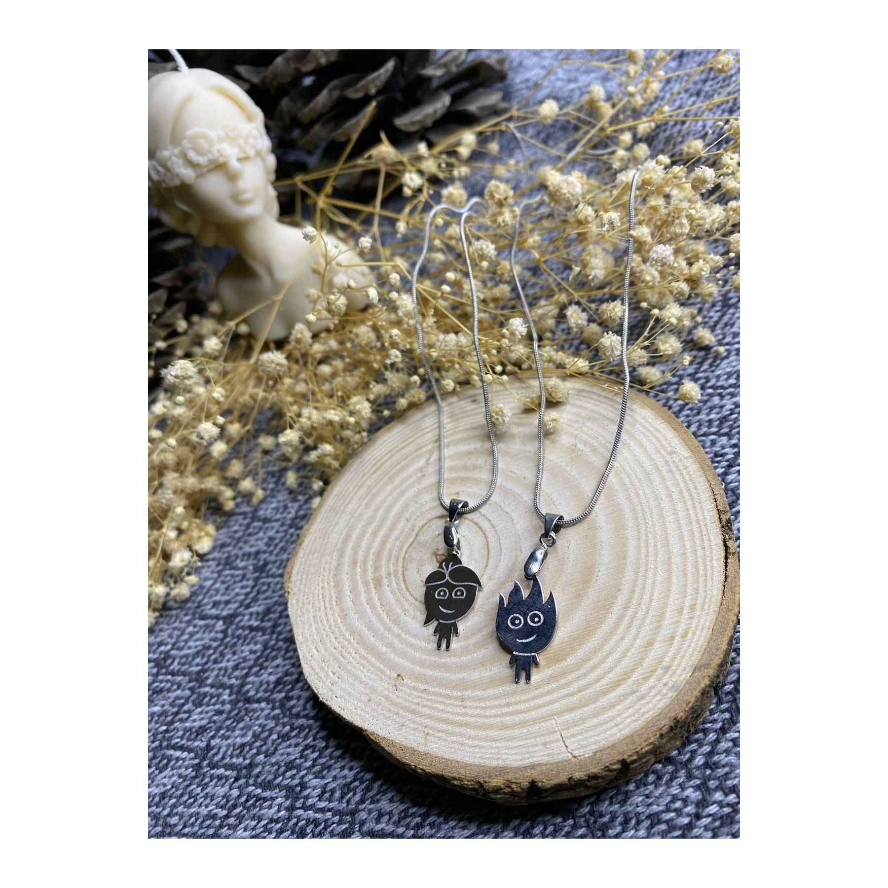 

Комплект ожерелья «Огонь и вода»