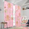 2pcs,2D Plane Printing Contemporary Curtains Gingerbread Christmas Candy (3) Durable Polyester (without Rod) Holiday Perfect for