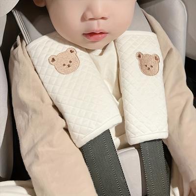 Korean-style Cartoon Bear Seat Belt Pads, Anti-chafe for Car & Stroller, Car Interior Decor