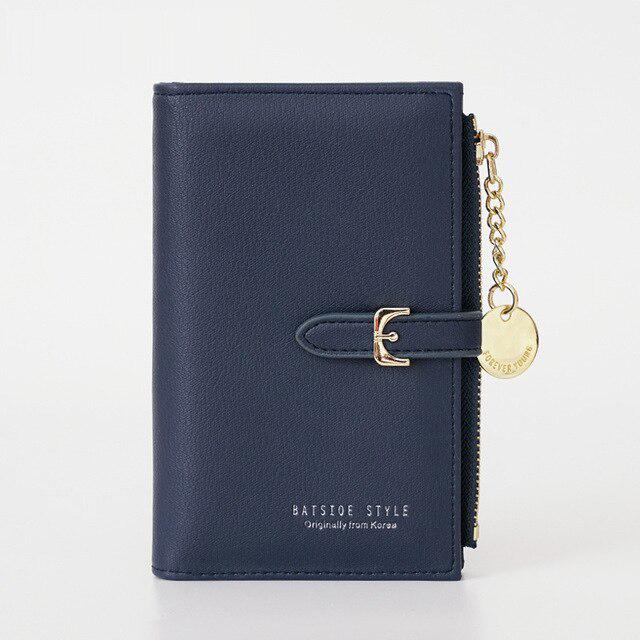 Chain Mini Women Wallet Zipper Short Purse Card Holder Coin Pocket Female Leather Wallet Carteira