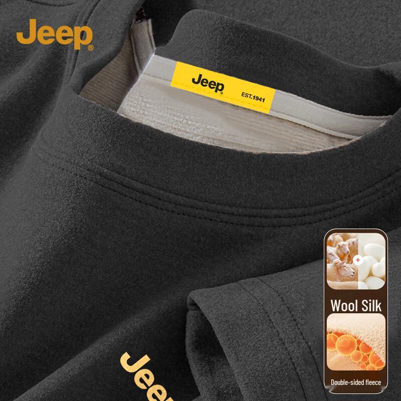 JEEP Men s Fleece-Lined Thermal T-Shirt 2XL