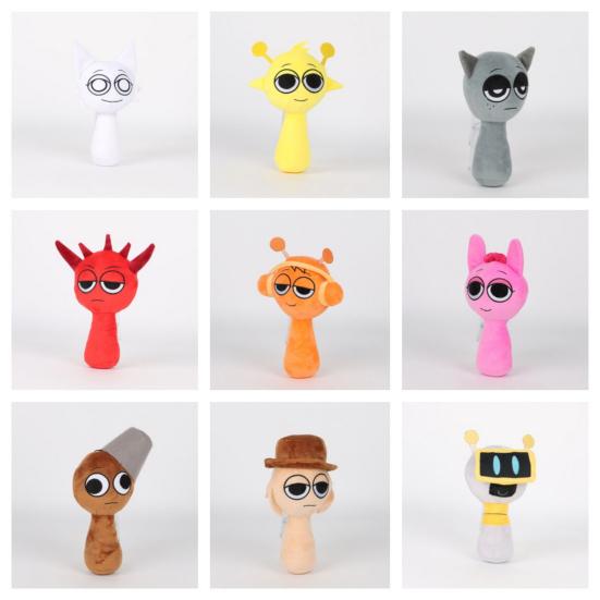 Horror Game Plush Doll Soft Stuffed Figure Toy for Boys Girls Cute Kids Cuddly Toy for Encourages Imaginative Play