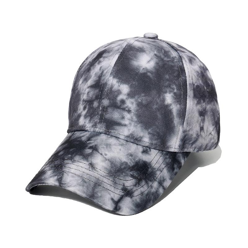 New Fashion Colorful Tie-Dye Baseball Cap Spring Men'S And Women'S Trend Lovers Hat Outdoor Sports Adjustable Sun Graffiti Bones