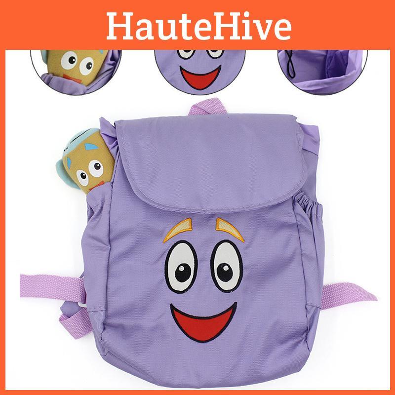 Нейлоновий рюкзак Дора-мандрівниця з плюшевою лялькою-картою - ідеальний різдвяний подарунок для дітей!