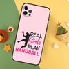 Stylish Playing Handball Phone Case For iPhone 17 16 14 13 12 11 15 Pro Max 12 13 Mini 16E 17 Air Shockproof Cover
