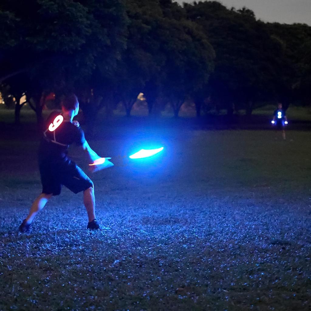 TOSY Flying Disc 16 Million RGB Colors 36 LEDs Super Bright Smart Mode Auto Light-Up Rechargeable Christmas Birthday Camping Gift 175g Frisbee