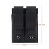 Tactical Double Pistol Mag Pouch Outdoor Molle Open-Top Magazine Pouch Flashlight Holder Attachment Package Hunting Accessories