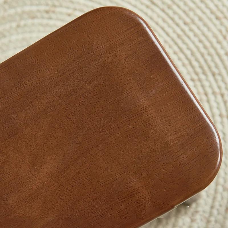 Creative Small Bench Wooden Stool Morden Low Shoe Stool Home Children's Solid Wood Square Stool Living Room Chair Furniture
