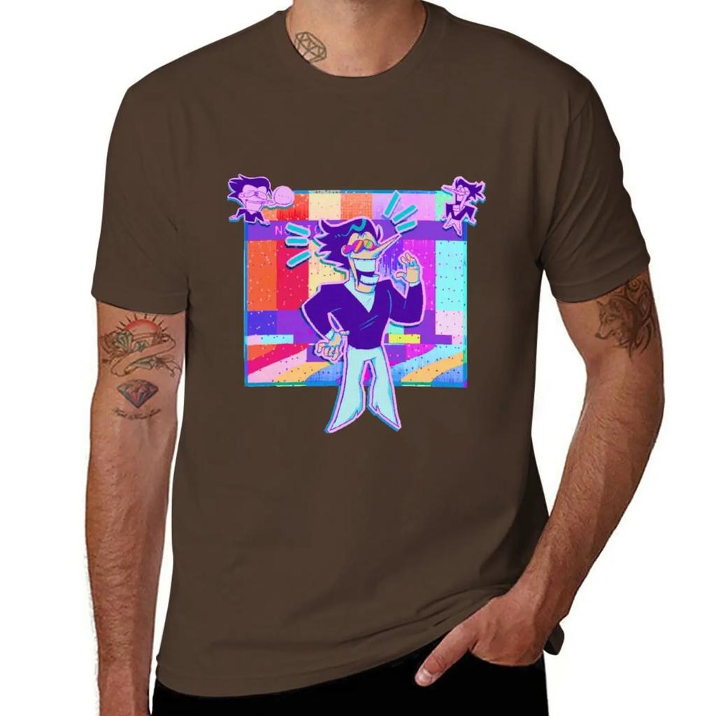 Spamton Deltarune T-shirt plusstorlekar sublim estetisk kläder anime herr grafiska t-shirts hip hop