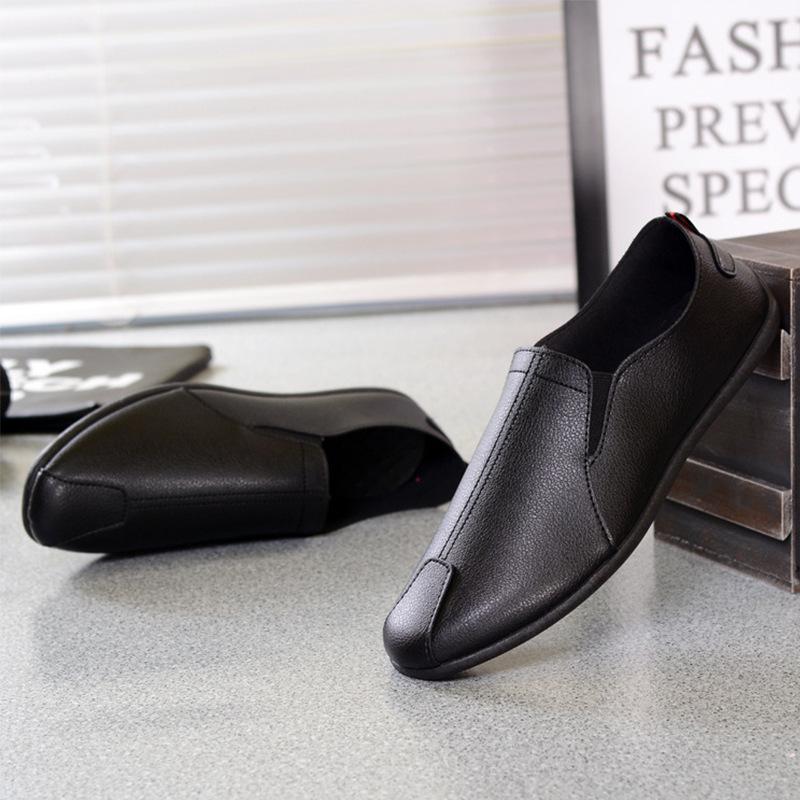 New Spring and Summer Pu Doudou Shoes Fashionable Casual Soft-soled Men's Doudou Shoes Lazy Men's Shoes