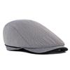 Men's Beret Herringbone Striped Cap Spring Summer Thin Forward Cap Outdoor Sun Hat Newsboy Cap
