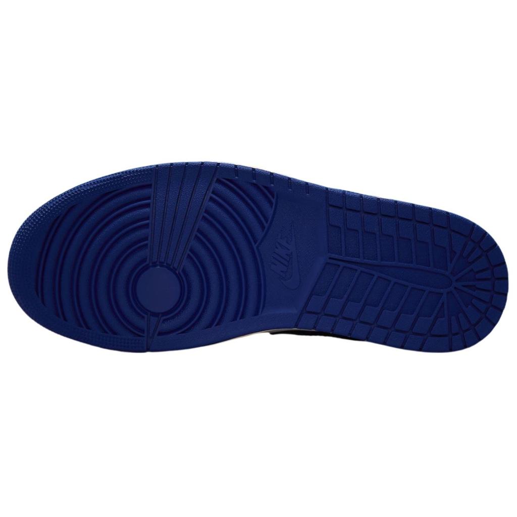 Air Jordan 1 Mid Rare Air Unisex Sneakers White Deep-Royal-Blue University-Red DQ8426-102