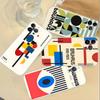 Abstract B-Bauhaus Geometric Art Transparent Phone Case For IPhone 16 15 14 13 12 11 Pro Max Plus Soft Cover