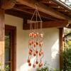 Home Exterior Rain Chain Iron Cup Hanging Water Guide for Gutter Outlet and Roofline Use with Suspended Cup Layout for Porch Covers