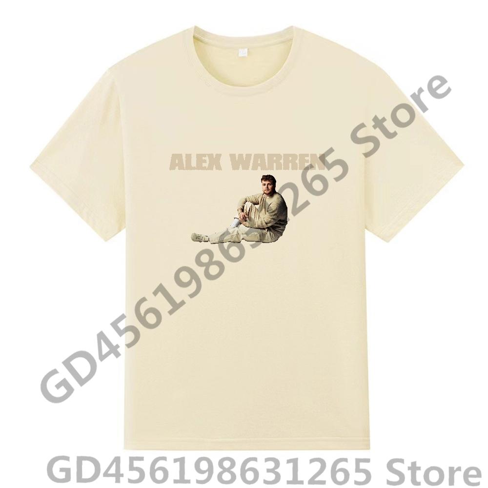 New Alex Warren T Shirt UnisexWomen Harajuku Kawaii Tops Y2k Unisex Hip Hop Tees Fashion Tops Casual Boysgirls Clothing