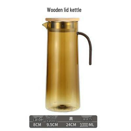 Acrylic High-Temperature Resistant Pitcher - Large Capacity Cold Water and Juice Jug for Home, Restaurant, or Bar