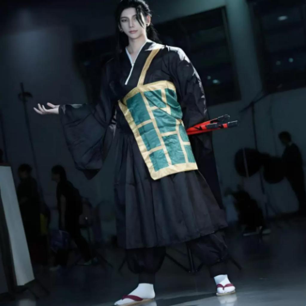 Geto Suguru Cosplay Costume Black Blue kimono School Uniform Anime Clothe Halloween Costumes For Women Man