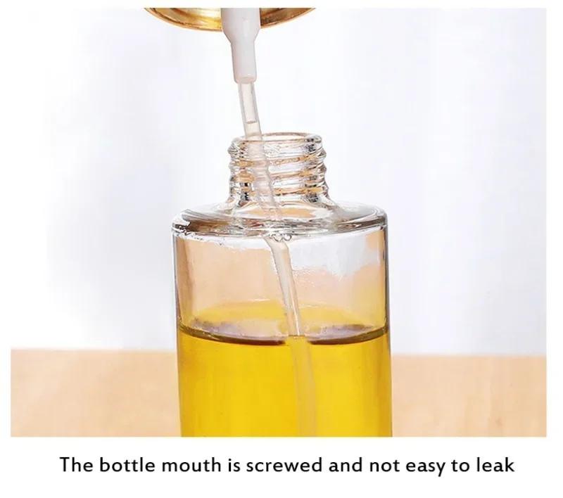Outdoor Cooking BBQ Oil Spray Bottle with Sprayer - Glass Seasoning Container for Grilling