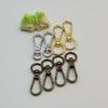 Round Tail Spring Metal Hook Keychain Jewelry Pendant Bag Accessory.