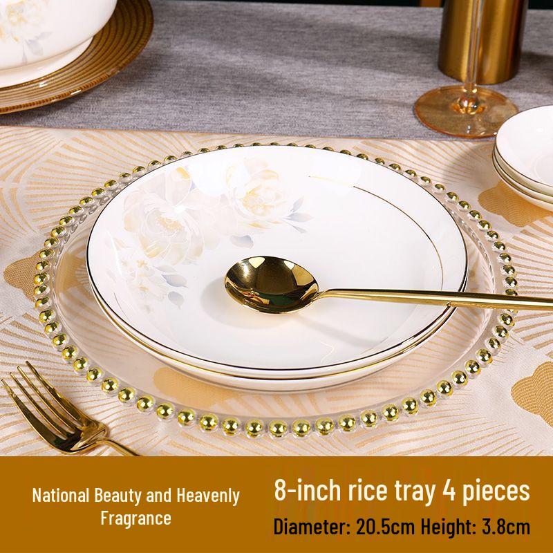 Tianyajing Jingdezhen Hand-Painted Ceramic Dinnerware Set