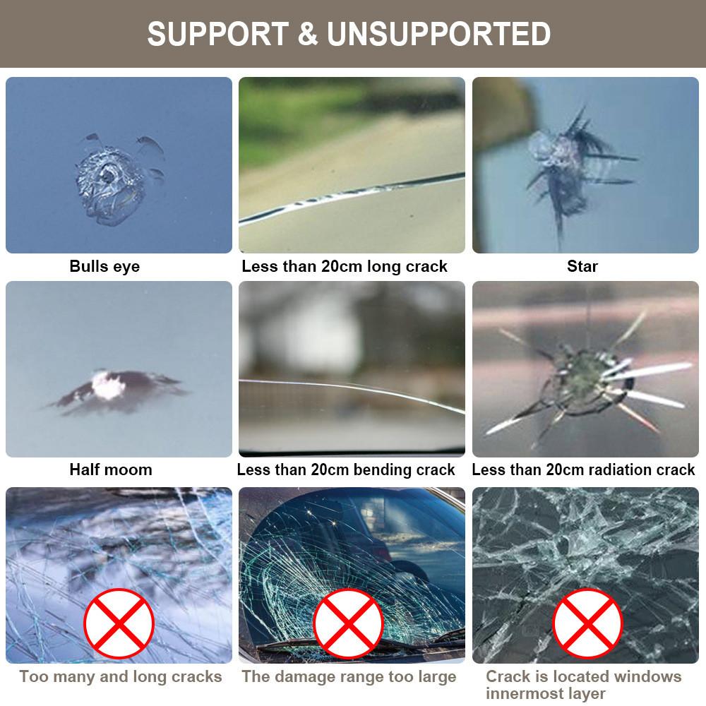 Car Windshield Cracked Repair Kit Clear Glue Window Repair Long Crack Glass Broken Scratch Repair Tools Wholesale Dropshipping