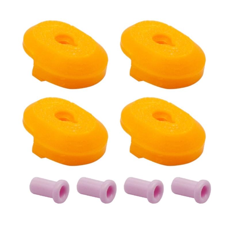 4Pcs/set 3D Printer Protective Adapter Mounting Ceramic Feed Throat Guard For X1 X1C P1P P1S 3D Printer Accessories