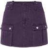MO&Co. Women's Low-Rise Cotton Workwear Denim Skort