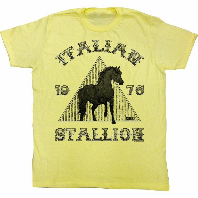 Rocky Italian Stallion Yellow Heather T-Shirt S