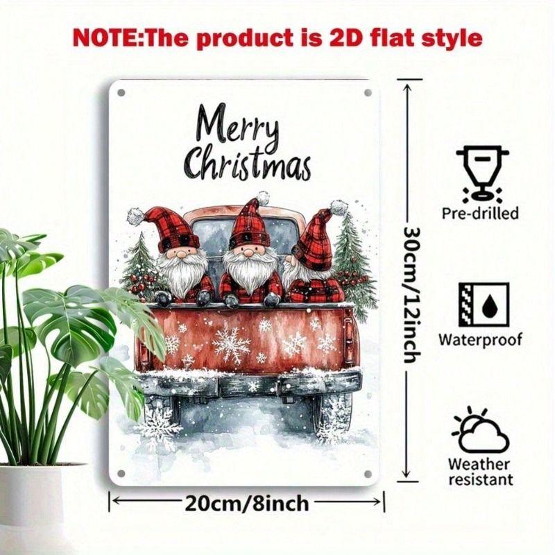 Retro Funny Theme Tin Paintings for Living Room Bedroom Kitchen Wall Decor