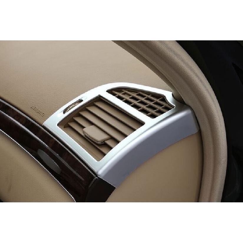 For Benz S-Class W221 2008-2012 Silver L&R AC Air Outlet Vent Cover Trim 2PCS