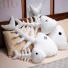 New Fish Bone Plush Toy Living Room Creative Sofa Cushion Comfort Sleeping Pillow Diy Doll Send Children Birthday Gift