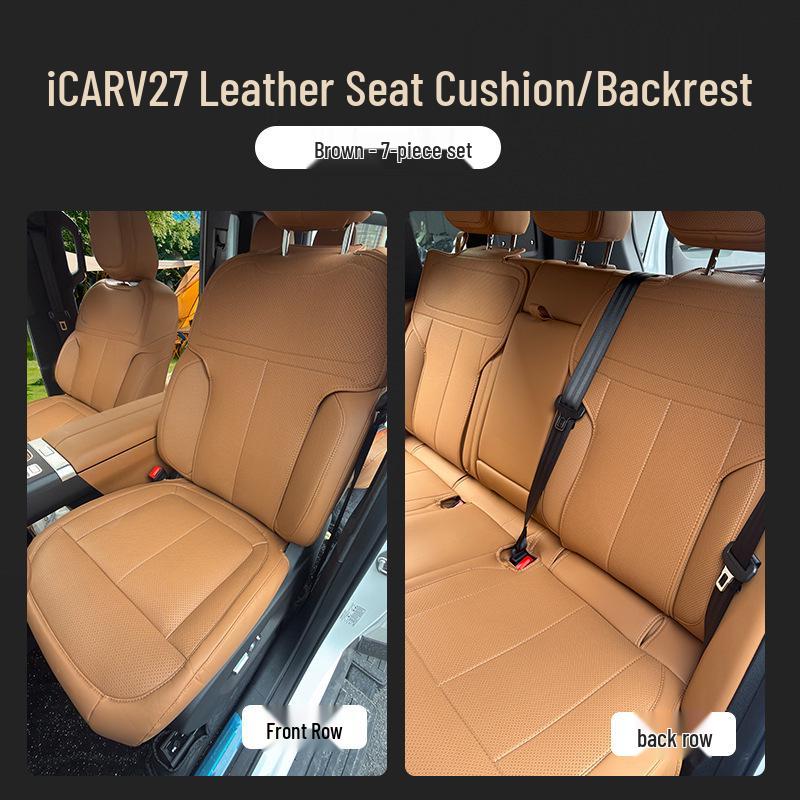 

Chery iCAR V27 Nappa Leather Seat Cover - All-Season Breathable Cushion Chery iCAR V27 Specific