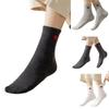 6 Pairs Nonslip Middle Calf Cotton Socks With Heart Pattern Soft Practical Unisex Design Comfortable Socks For Daily Wear