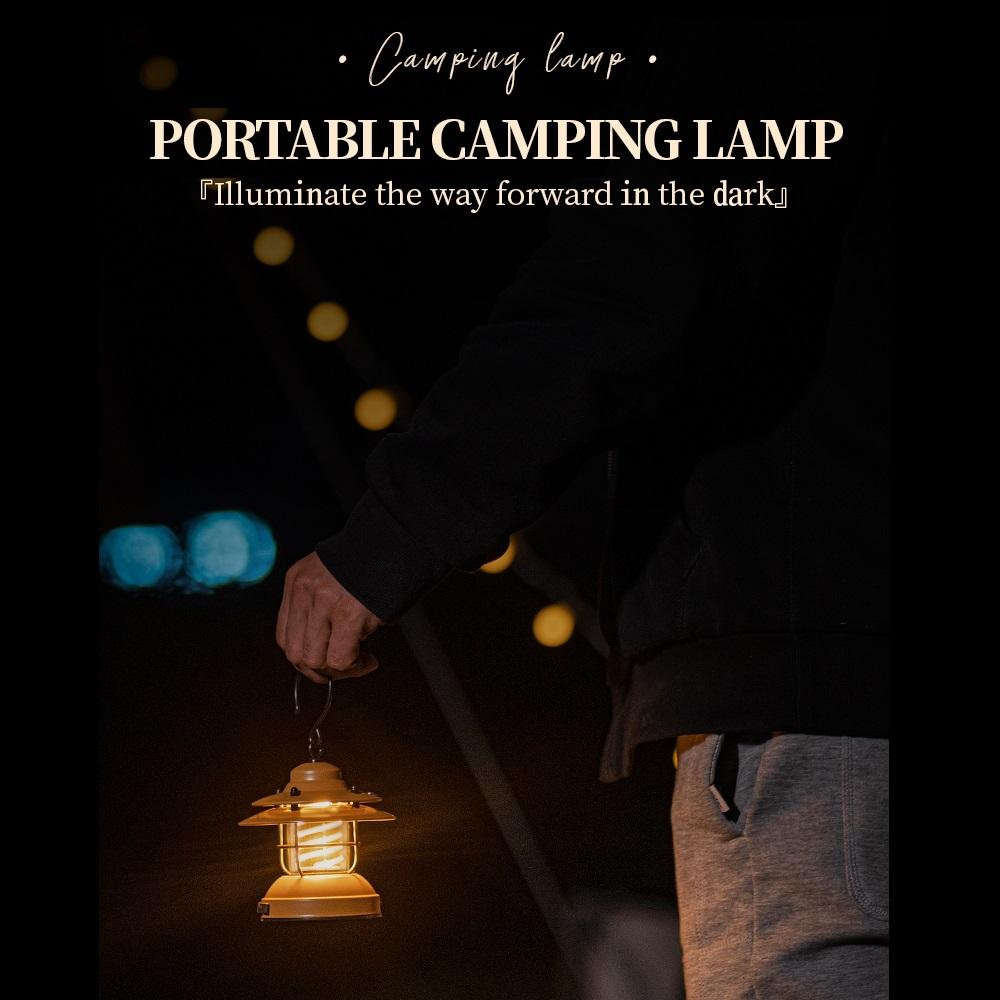 LED USB Desk Lamp Outdoor Emergency Flashlight Rechargeable Metal Vintage Hanging Camping Lamp Hanging Tent Lamp horse lantern