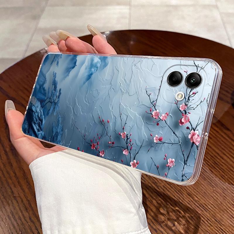 For Samsung Galaxy A04e A04 Case For Samsung A05 Coque Samsung A07 4G Capa Clear Silicon Soft TPU Back Cover Cute Cat Phone Case