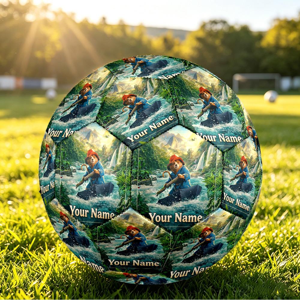 Custom Name Text Size 5 Football,Paddington Standard Training Soccer Ball