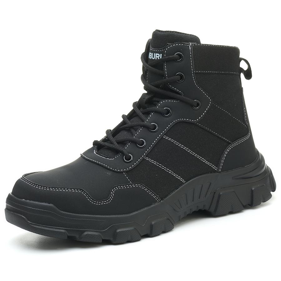 

Men s High-Top Safety Work Boots Steel Toe Puncture-Proof Smash-Resistant Kevlar Lined Outdoor Shoes 40
