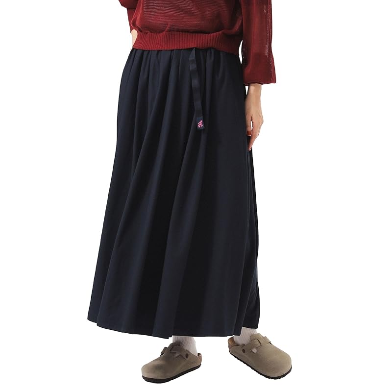 

[Beams Boy] skirt [Special order] Gramicci GABA long skirt ladies NAVY FREE 13270096585