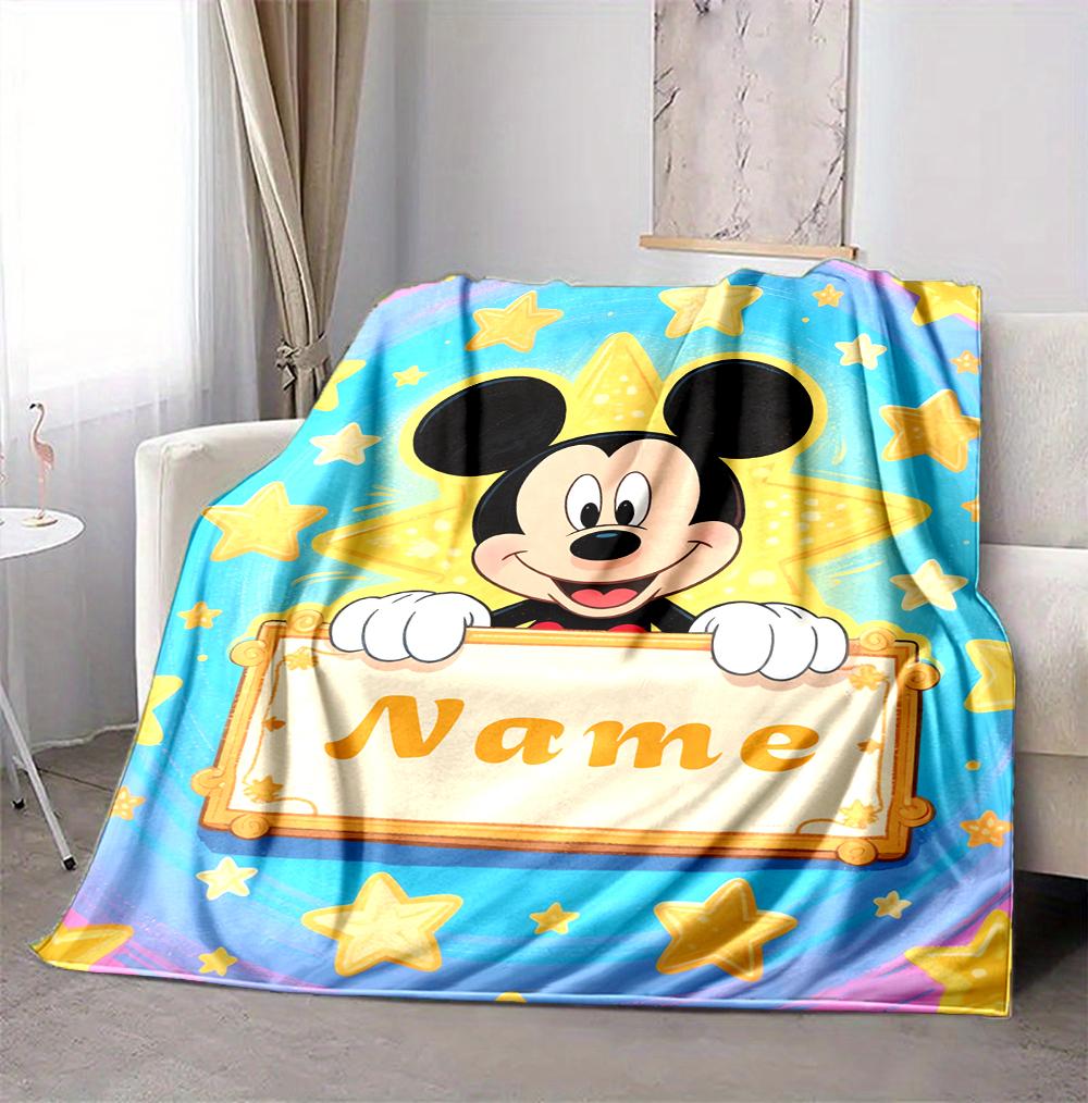 Custom Name Butterfly Garden Flannel Blanket Throw Blanket Soft Warm Sofa Bed Home Decor Unique Gift