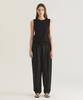 Oteumilkape Cotton Slim Sleeveless Top - Black