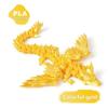 3D-gedruckter Drache Bunter Edelstein Drachenfiguren Bewegliches Gelenk Drehbar Gelenkige Drachen-Bastelarbeiten Schreibtisch Westliche Actionfigur