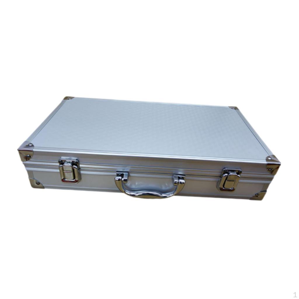 Carry Case Handheld Mic Storage Organizer Box With Handle Aluminum Alloy Suitable for