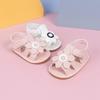 Summer Infant Girls' Flower Sandals: Breathable, Anti-Slip Soft Rubber Sole First Walking Shoes