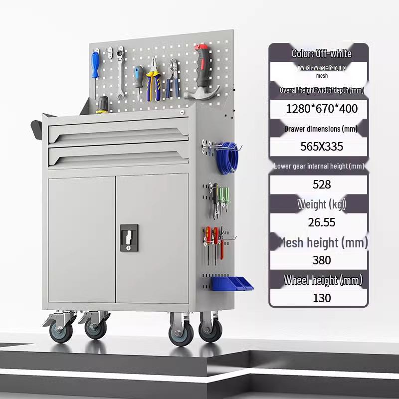 Heavy-duty Multi-layer Mobile Auto Repair Trolley with Drawers