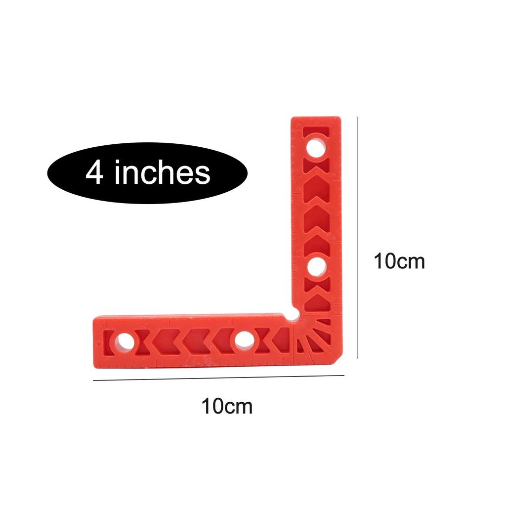 4/1pcs 90 Degree Positioning Squares with Locking Clips L-Shaped Right Angle Ruler Holder Spacer Fixing Clamps Woodworking Tools