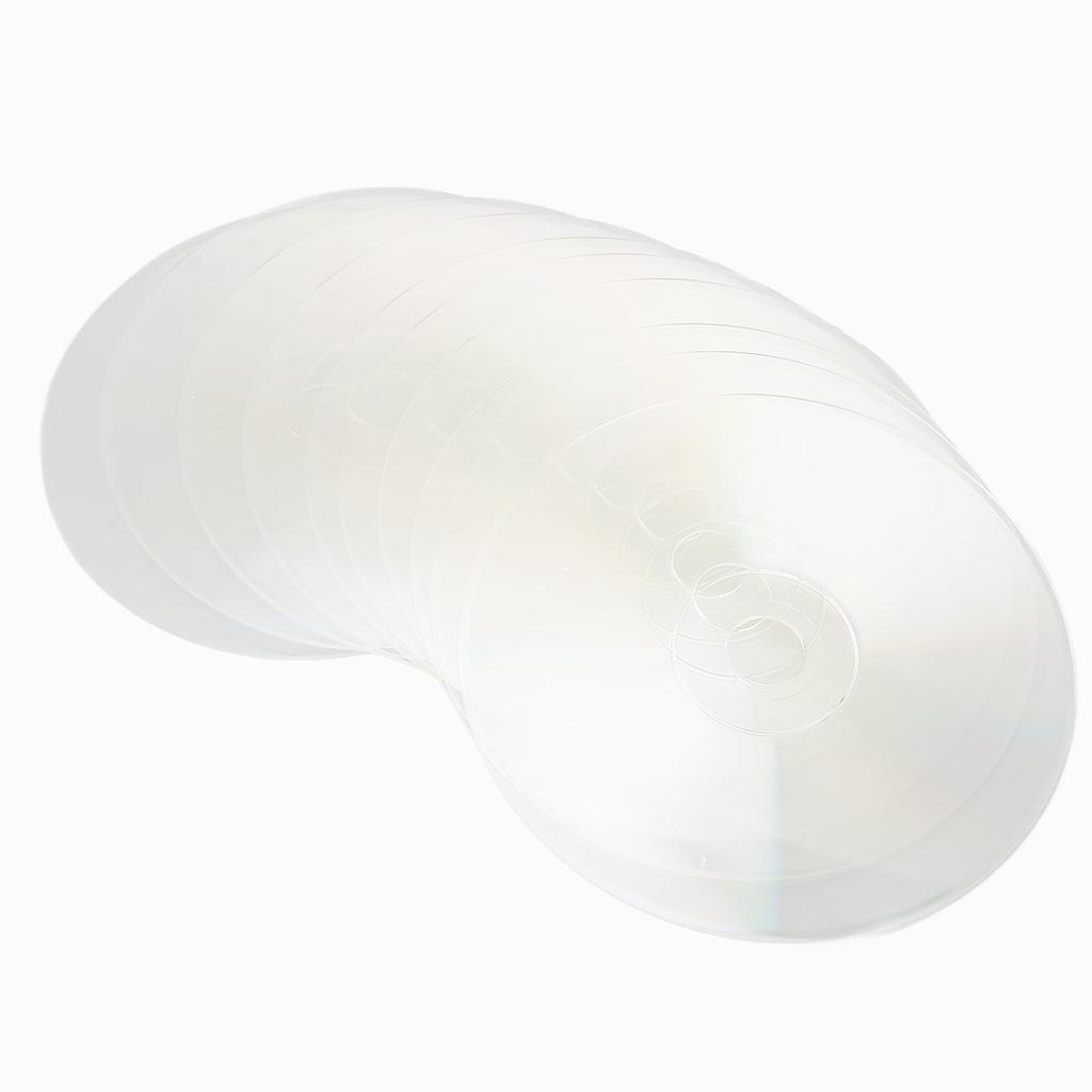 10Pcs Clear CDs Aesthetic Polishing Wall Painting CDs for DIY Crafts Wall Room Party Decor