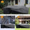 Heavy Duty Waterproof Patio Furniture Cover Rectangular Garden Rain Snowproof Outdoor Sofa Table Chair Windproof Cover242*162*100cm