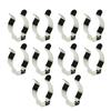 10Pcs Fixing Clips Spring Terry Clip Heavy Duty Base Tool Lamp Tube Clip Clamp Holders T8/T10 Pipes Clamp for 25mm/32mm Dia Tube