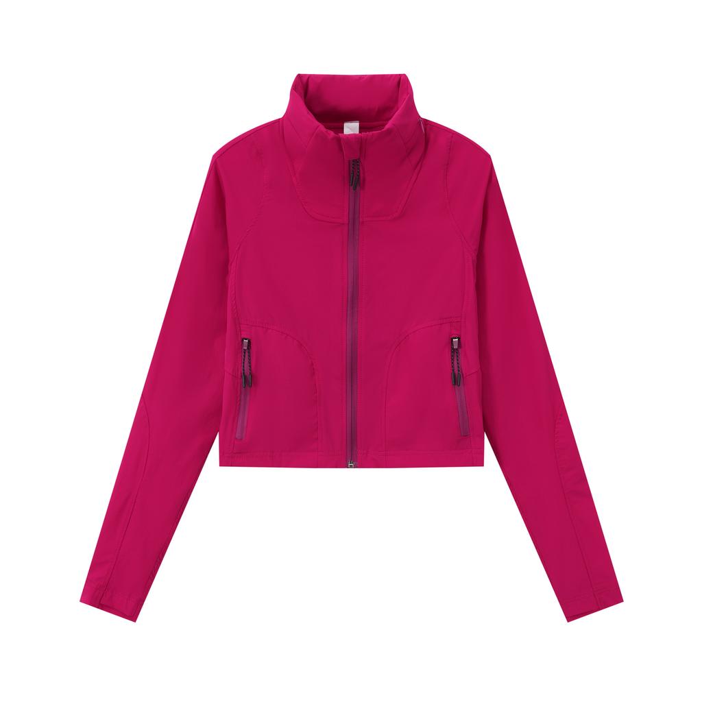 Sonnenschutzkleidung Herbst und Frühling Outdoor Slim-fit Atmungsaktive Reißverschluss-Sportjacke