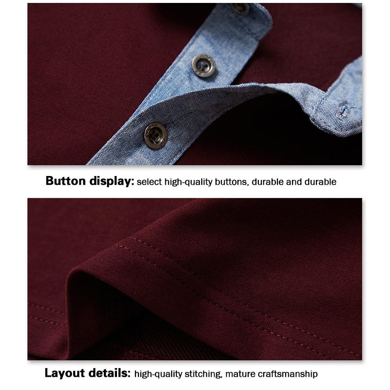 New Autumn Men Long Sleeve POLO Shirt Male Loose Casual Lapel T-shirt Plus Size